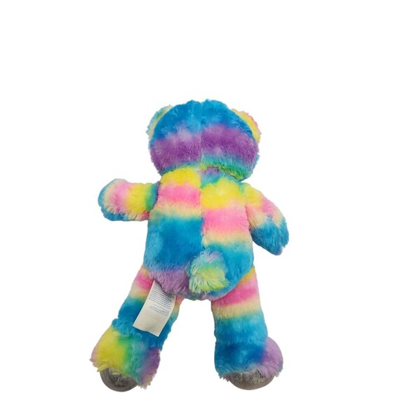 Build a Bear Rainbow Sparkle Teddy Bear plush - Picture 2 of 3